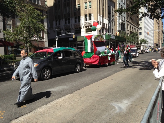 Palestine pride at the Muslim Day Parade NYC 2014